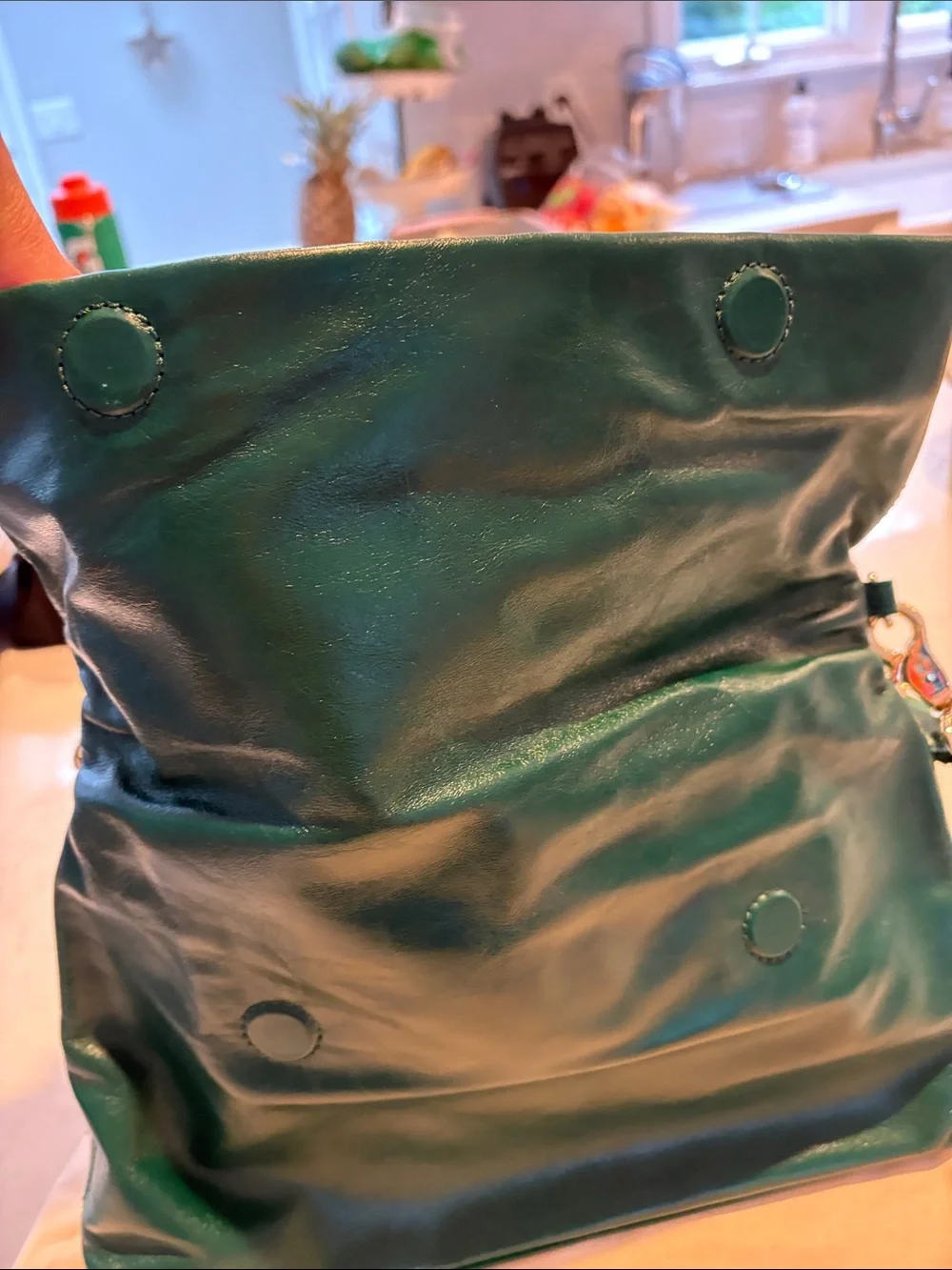 Tory Burch Green Leather Crossbody/shoulder Bag